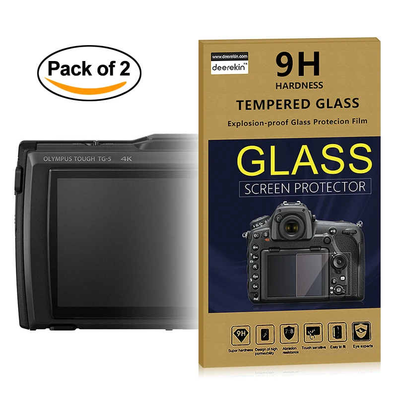 2x Samolepilne 0,3 mm Steklo LCD Screen Protector za Olympus TG-6 TG-5 TG6 TG5 TG4 TG-4 Tough TG-3 TG3 Vodoodporni Fotoaparat
