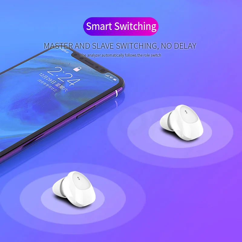 Dotik Tipka Najmanjši Bas Mini Pravi Brezžični Bluetooth 5.0 Slušalke Slušalke TWS HD Stereo Čepkov Za xiaomi iphone huawei
