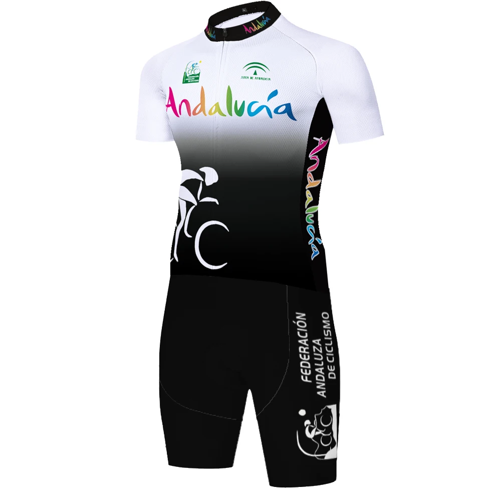 ANDALUCIA kolesarjenje skinsuit 2021 izposoja jumpsuit spandex triatlon obleko moški kolesarski komplet 20 D uniformes de ciclismo par hombre