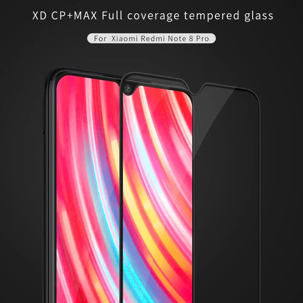 Nillkin za Xiaomi Redmi Opomba 8 Note8 Pro Kaljeno Steklo Screen Protector XD Polno Zajetje 3D Varnostno Steklo na Redmi Opomba 8 Pro