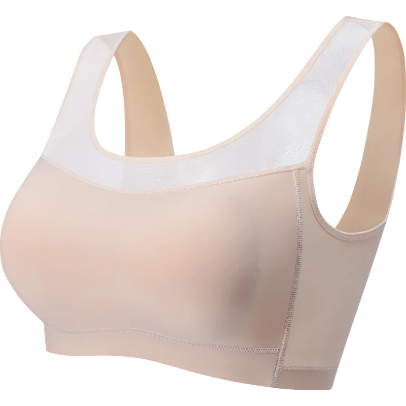 Modrc ultra-tanek dihanje anti-lahka omet prsih zbrali nastavljiv spodnje perilo za ženske non-jeklen obroč modrc