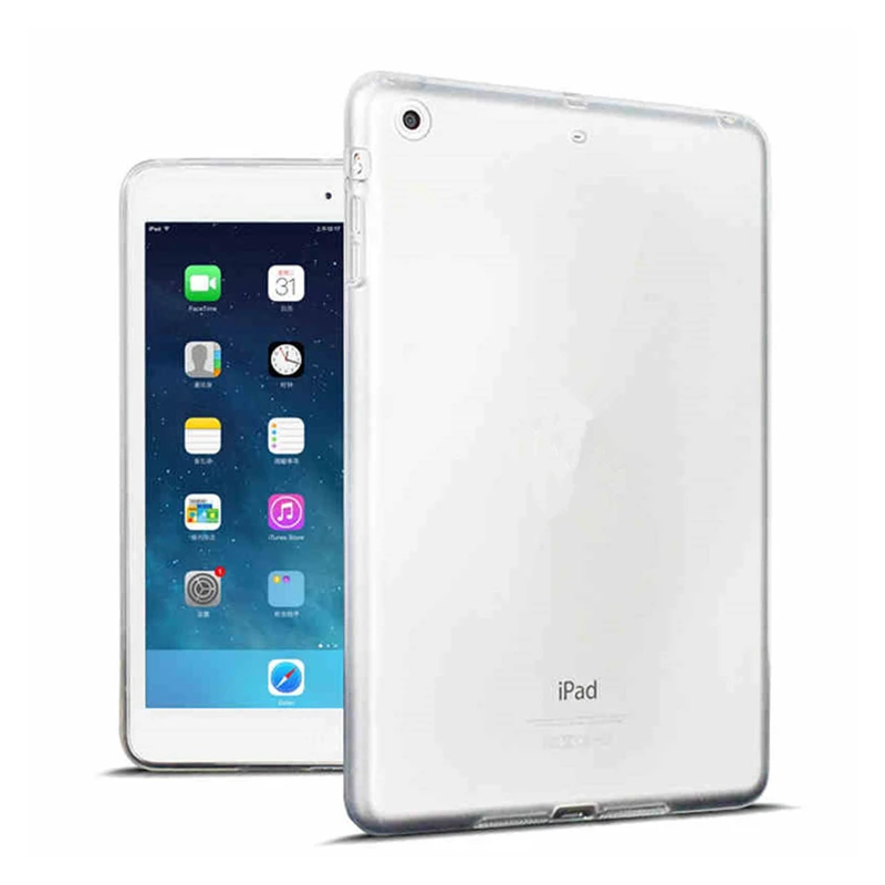 Za Novi iPad 2020 2019 10.2 Primeru TPU Silikon Pregleden Slim Cover za iPad 2017 2018 Pro 10.5 Zrak Zrak 1 2 Mini 2 3 4 Nazaj Primeru