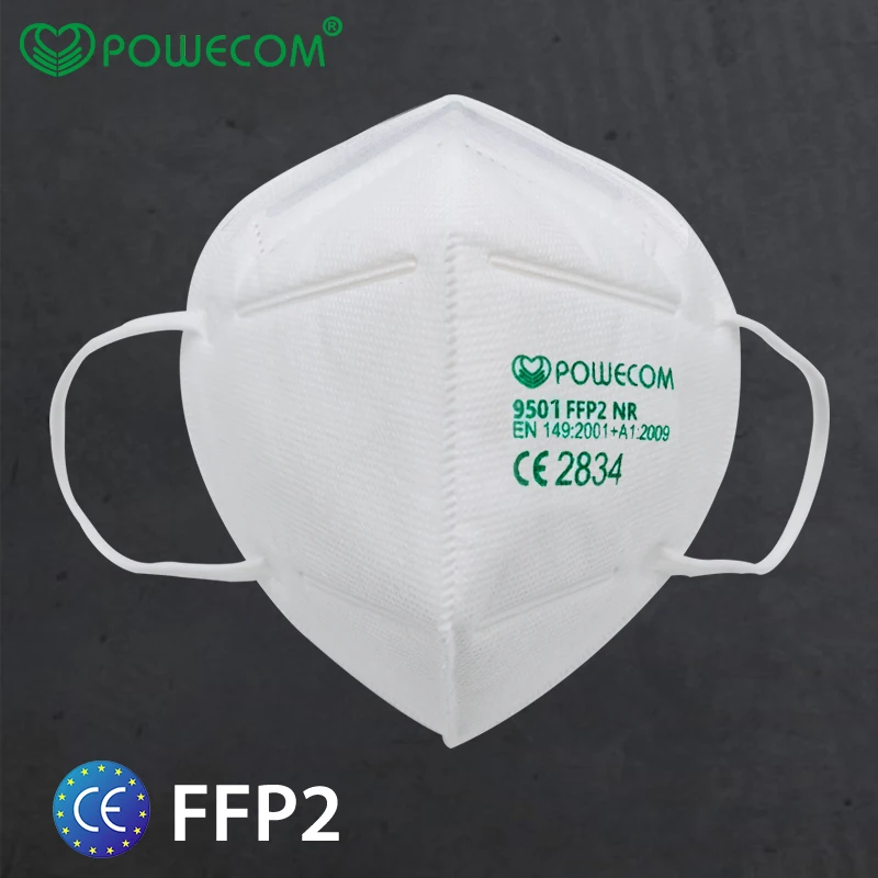 30Pcs Powecom Obraz Maske FFP2 Masko Držalo Slog Zaščitna Maska 95% Filtracijo Varnost Dustproof Usta Kape Respirator za Odrasle