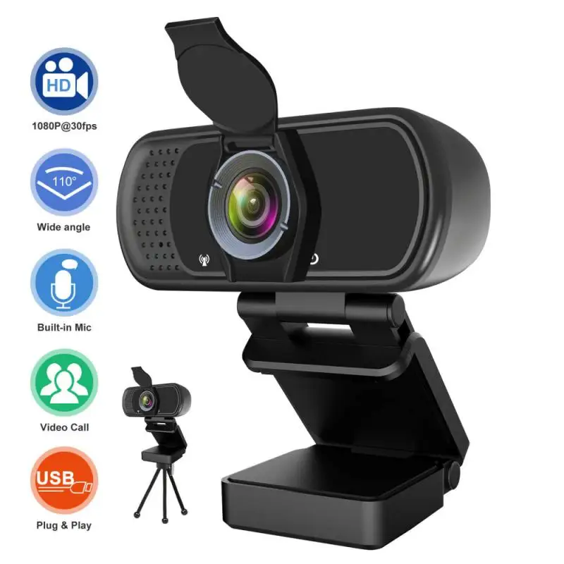 Webcam IMILAB 1080P Full HD poslovni razred Kamero Vgrajeno Dvojno Mics USB Webcamera PLUG&PLAY Za Namizni PC Prenosni računalniki Webcams