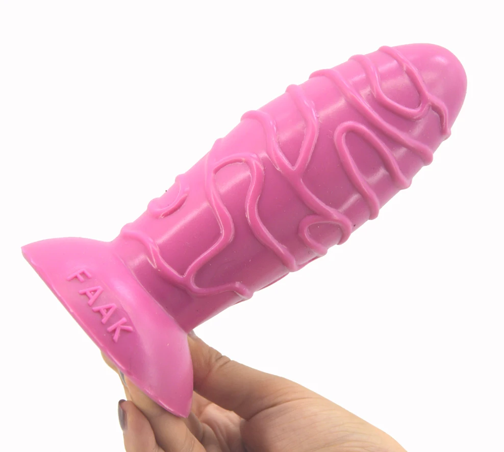 FAAK Silikonski analni čep 2020 novo zlato dildos rit sex igrače za ženske, moške teksturo vagina spodbujanje anus masaža sex shop