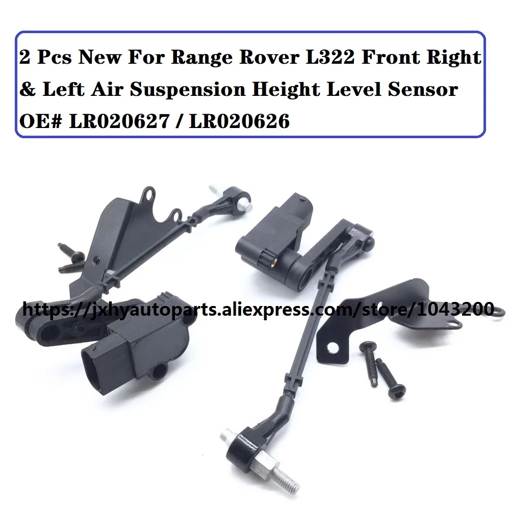 2 Kos Novega Range Rover L322 Spredaj Desno na & Levi Zračnega Vzmetenja Višina Senzor Nivoja OE# LR020627 / LR020626 / RQH500431
