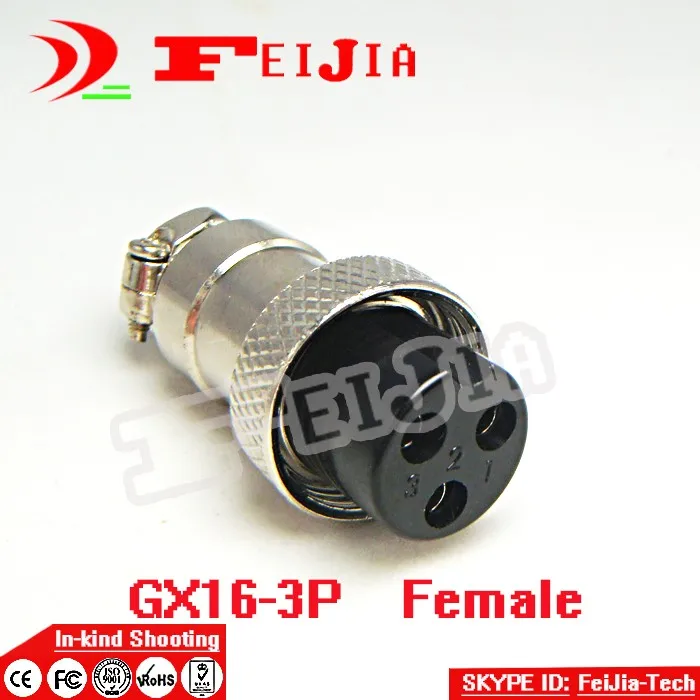 20set/paket 3 Pin 16 mm [posrebrene] Žice Plošča Priključek komplet GX16-3P Vtičnico+Plug,RS765 Letalstva vtič vmesnika za Brezplačno Nakupovanje