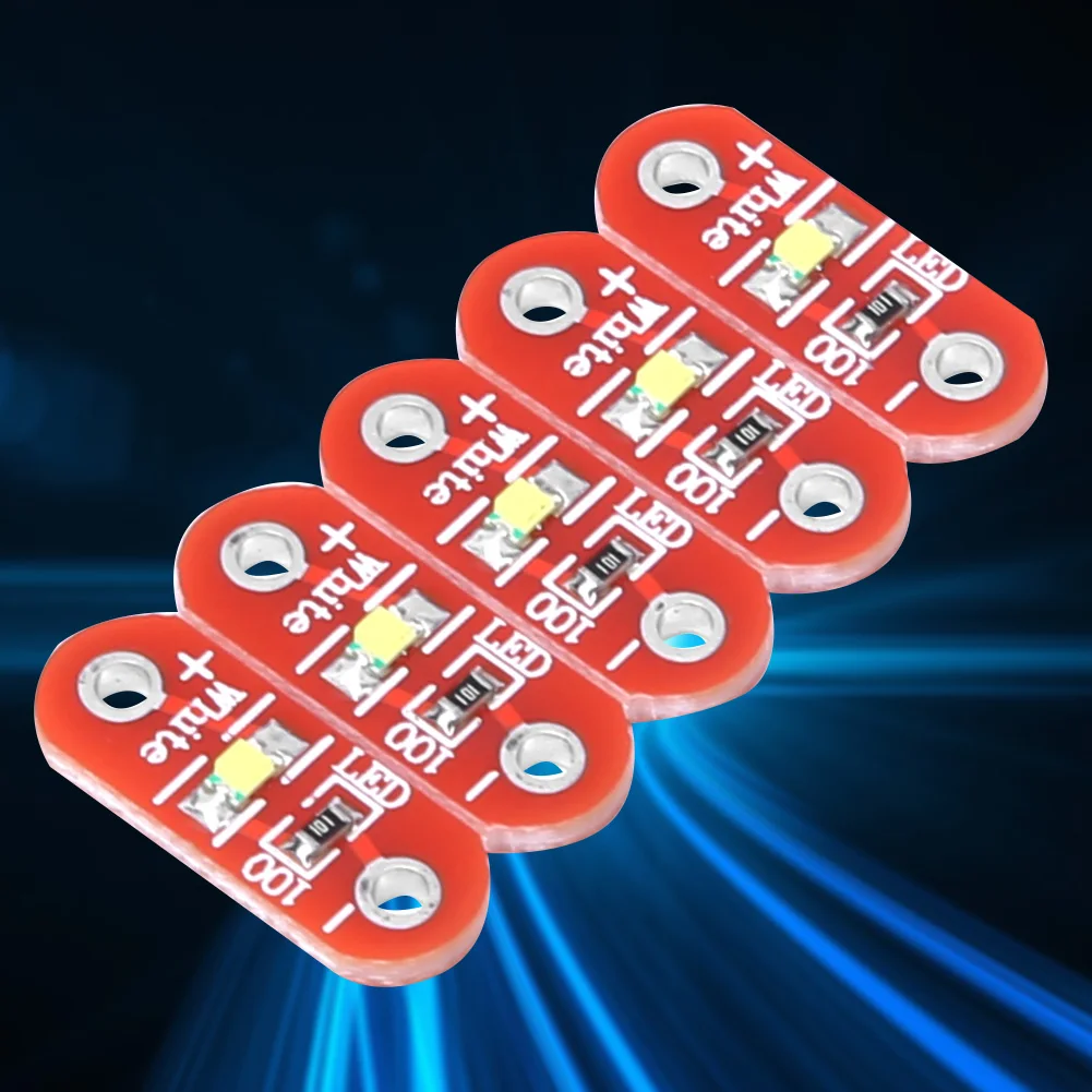 50 Kos LilyPad LED Modul Bela Nosljivi Površine-Vgrajena LED DIY Komplet za 3~5V