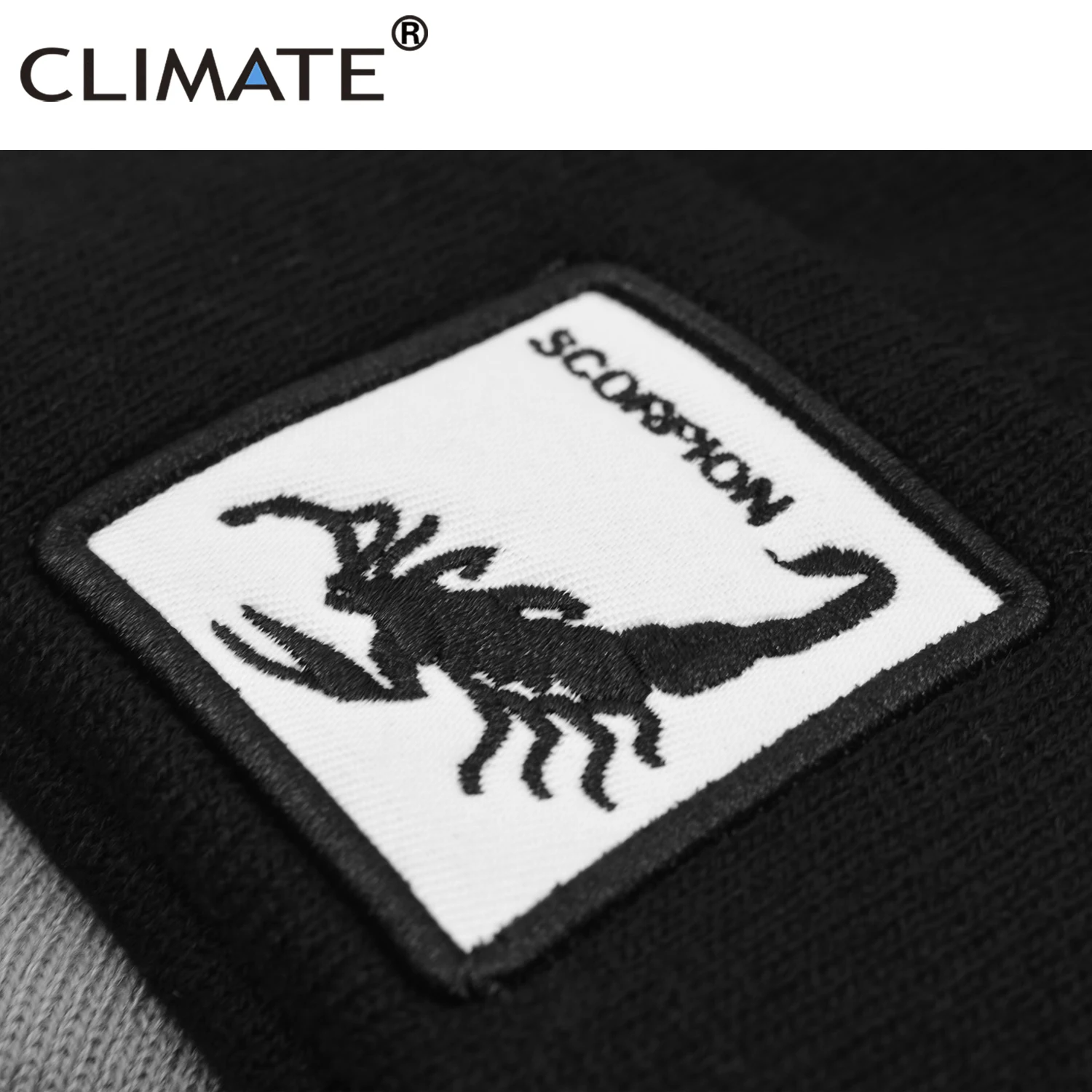 PODNEBNE Scorpion Kapa Žival Ohladimo, Pozimi Klobuk Topla Kapa Črna Scorpion Zimski Klobuki, Zimski Človek Mens Beanie Živali Logotip