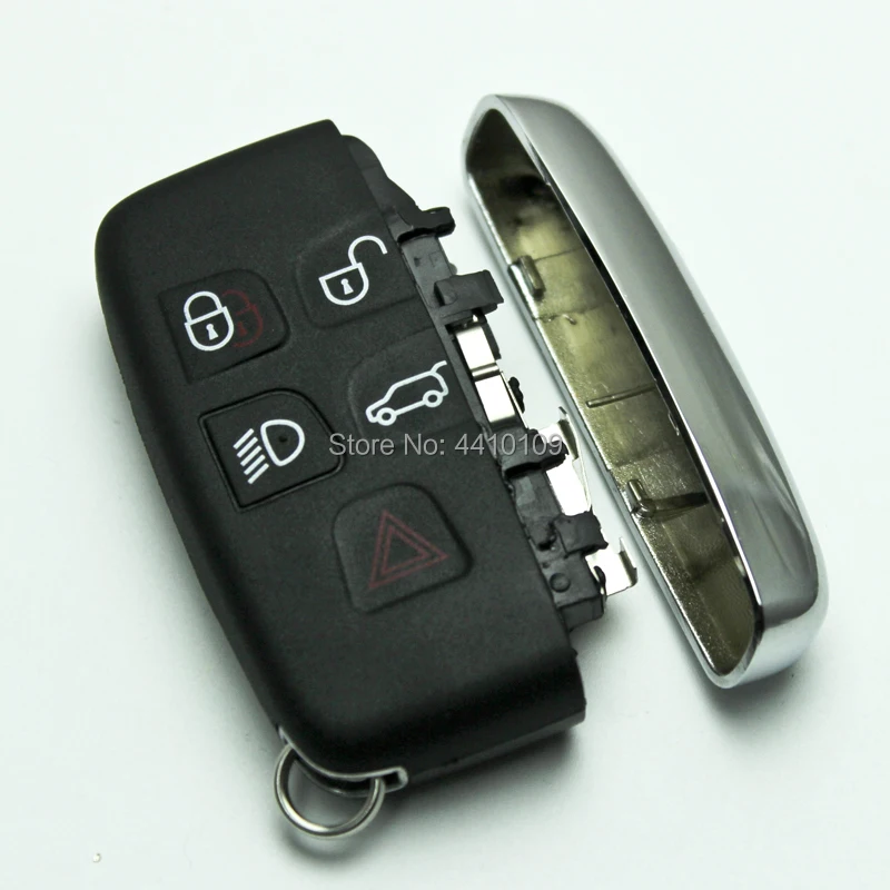 Čisto Nov 5 Gumb Pametni Ključ Lupini Primeru Za Jaguar XJL Landrover Šport LR3 Odkritje Daljinski Ključ Lupini Zamenjava Z Logotipom