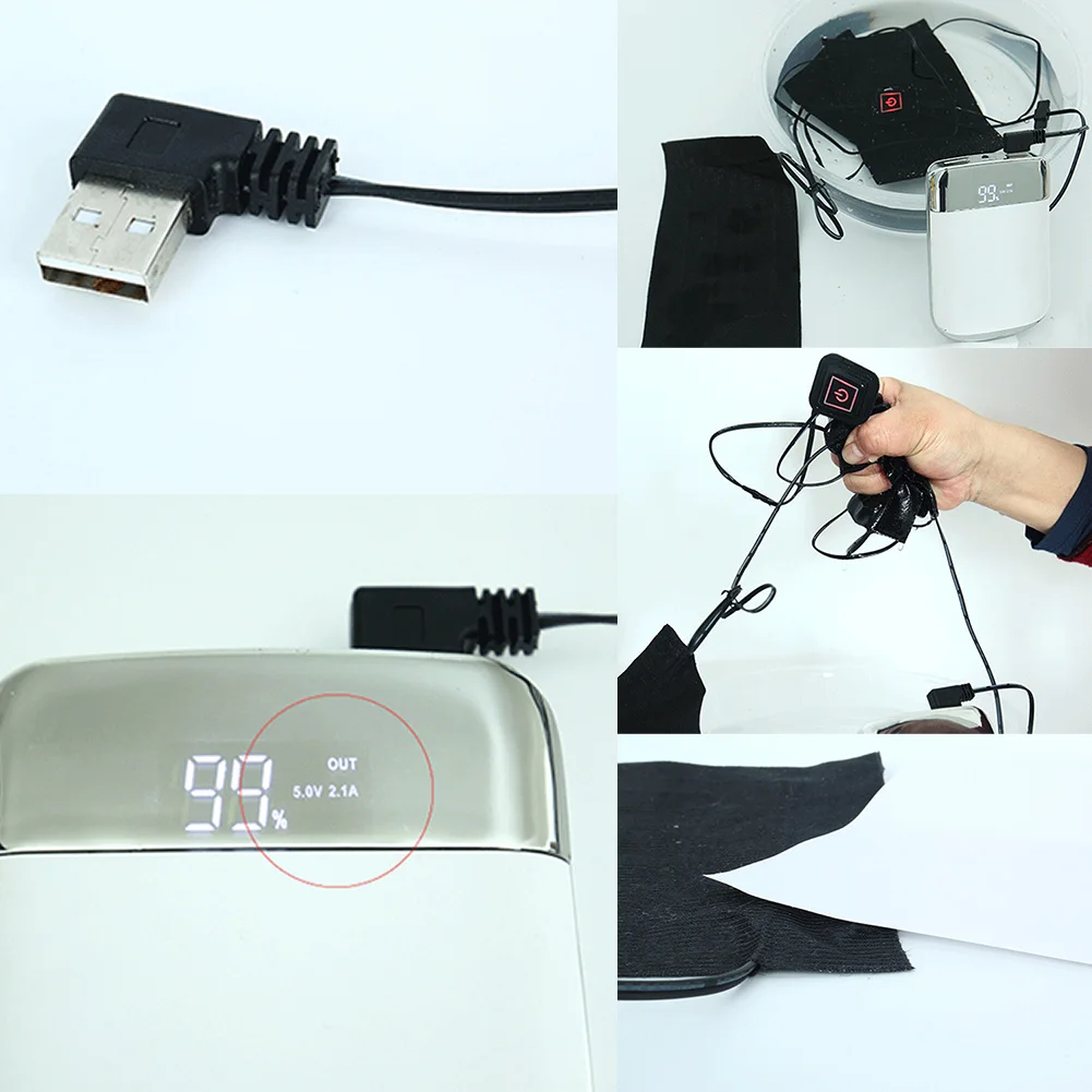 DIY Nastavljena Temperatura na Prostem Ogrevanje Pad Prenosni Potovanja Praktične 3 Orodje za Kampiranje Električna Odeja USB Polnjenje Pozimi