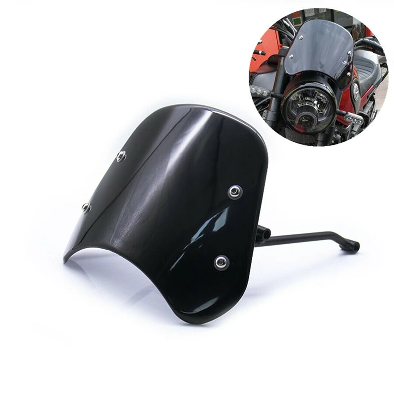 Motorno kolo, Vetrobranska stekla brisalec za Vetrobransko steklo Zaslona Smerniki Oklep za Benelli Leoncino 500(Black)