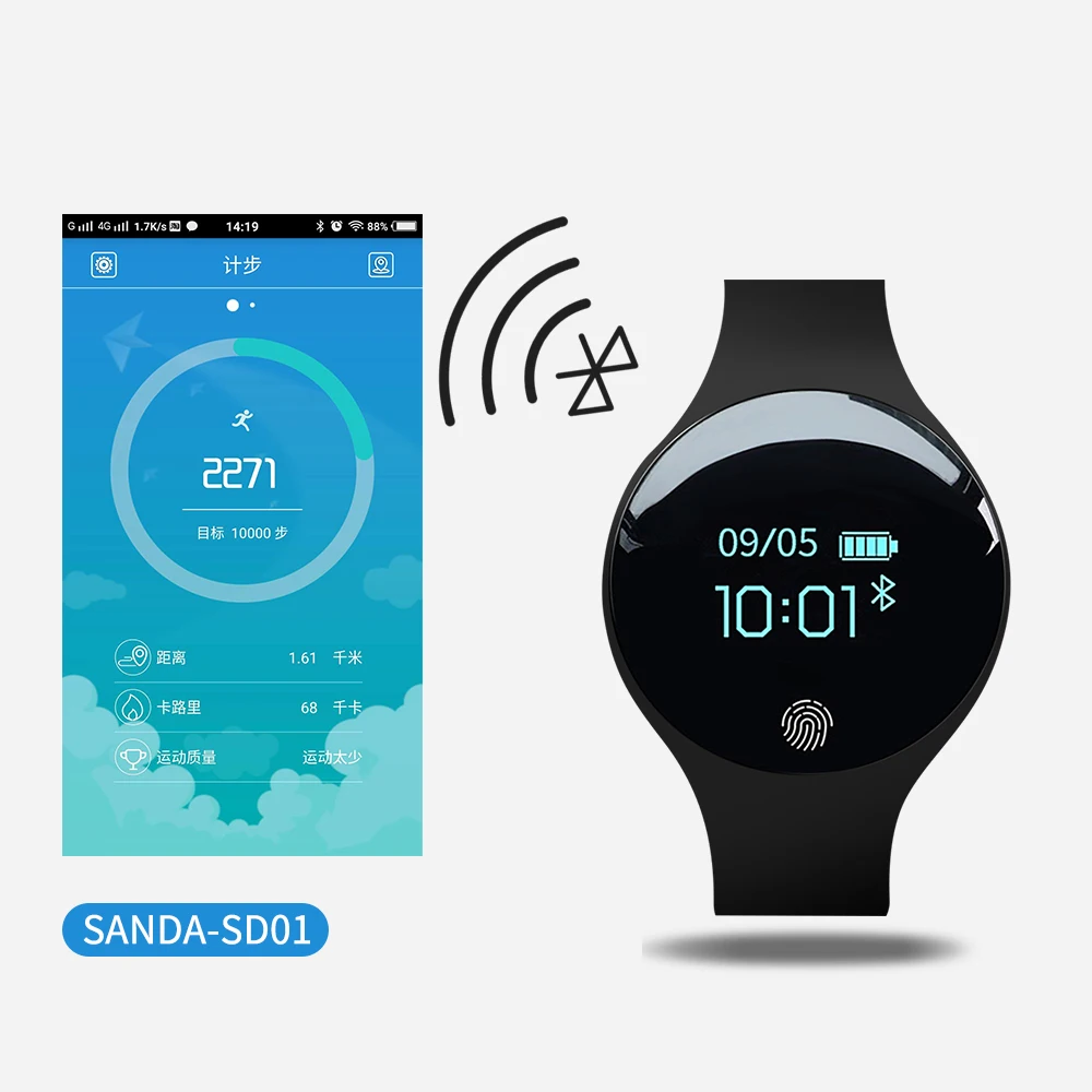 Vroče Prodajo Bluetooth Smart Gledajo Moški Ženske Športne Inteligentni Gledati Življenje Nepremočljiva Dolgo Pripravljenosti Smartwatch Za Android IOS