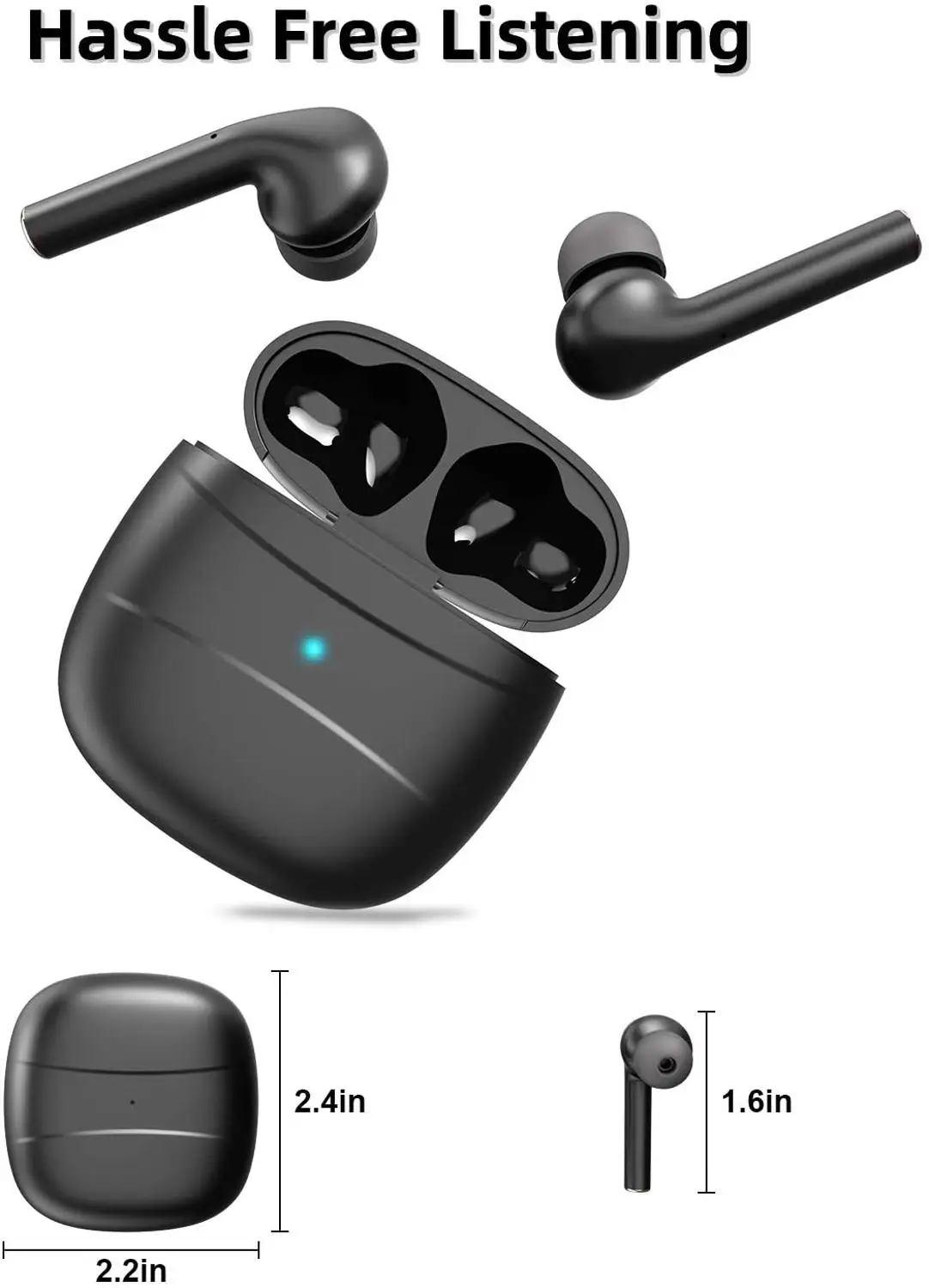 2020 Slušalke Bluetooth 5.0 TWS Brezžične Slušalke stereo Nevidno Čepkov za Pametni Telefon PK i7 i10 i12 i7s i11 i200 i500 TWS