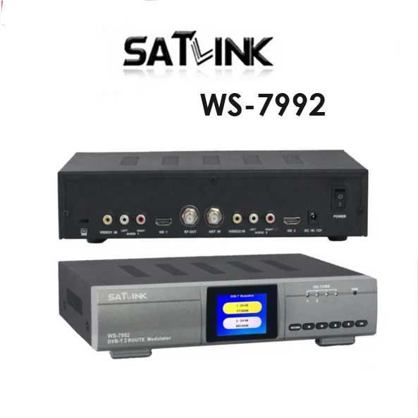 Original Satlink WS-7992 Modulator 7992 SATLINK 2 channelHD DVB-T RF Modulator / AV / VS WS-7990 WS-6990
