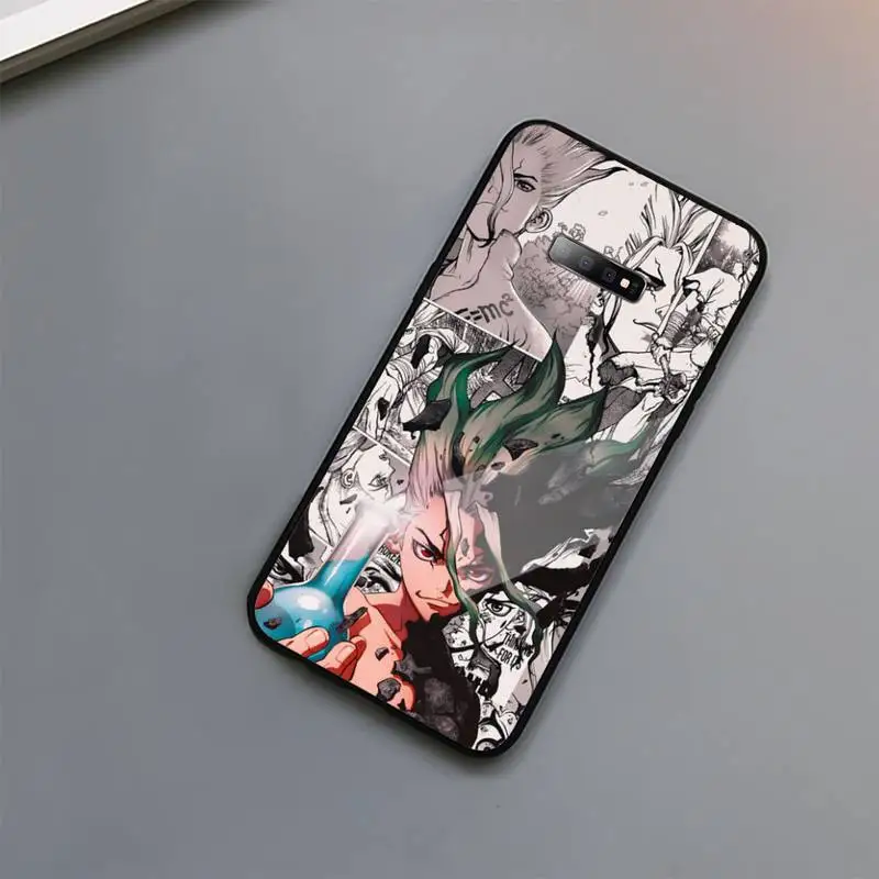 Risanka Dr. KAMEN Japonske anime coque funda mobilnega Telefona Primeru Kaljeno steklo Za Samsung S6 S7 rob S8 S9 S10 e plus note8 9 10 pro