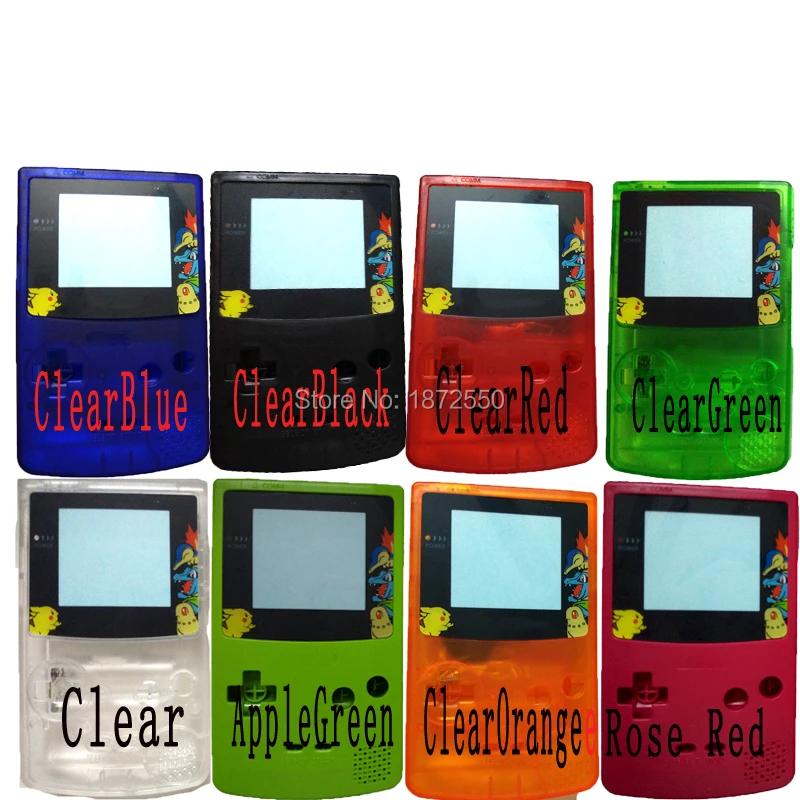 Galyme 8 Barvo Lupine stanovanjskih Pokrov +Karton Zasloni Za GameboyColor GBO DMG Fant Konzole Lupini Primeru Zamenjajte Z Originalno Logotip