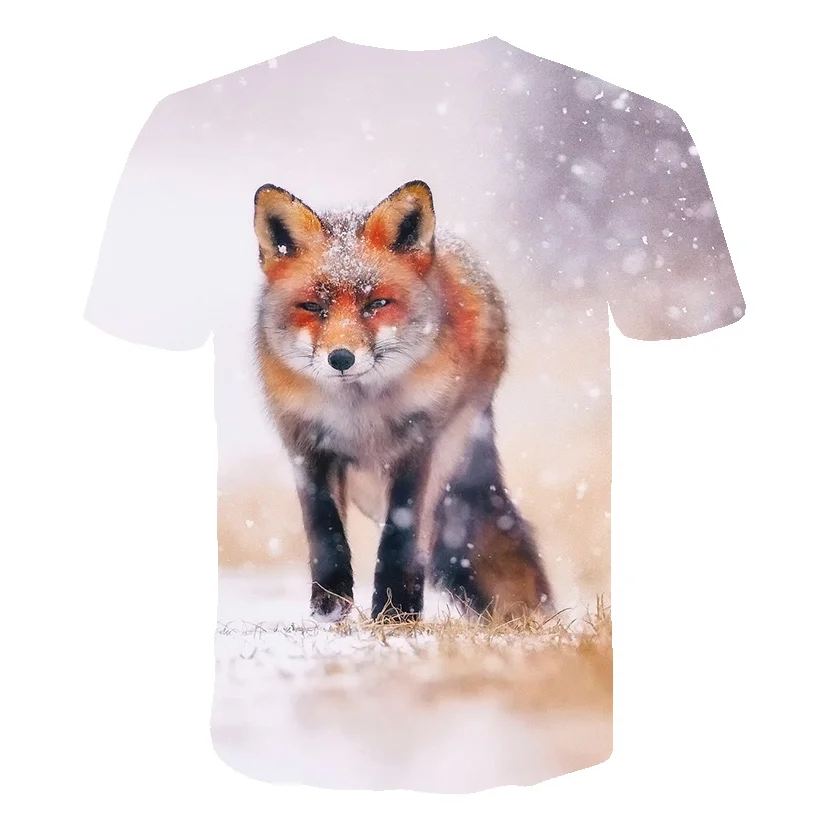 Sneg Fox T-shirt Boj Sam Vojne Tshirt Vojaške Anime tshirt Vrhovni Oblačila Tees Vrhovi Moških 3d Tiskanja 2020 Poletje Novi Vrhovi