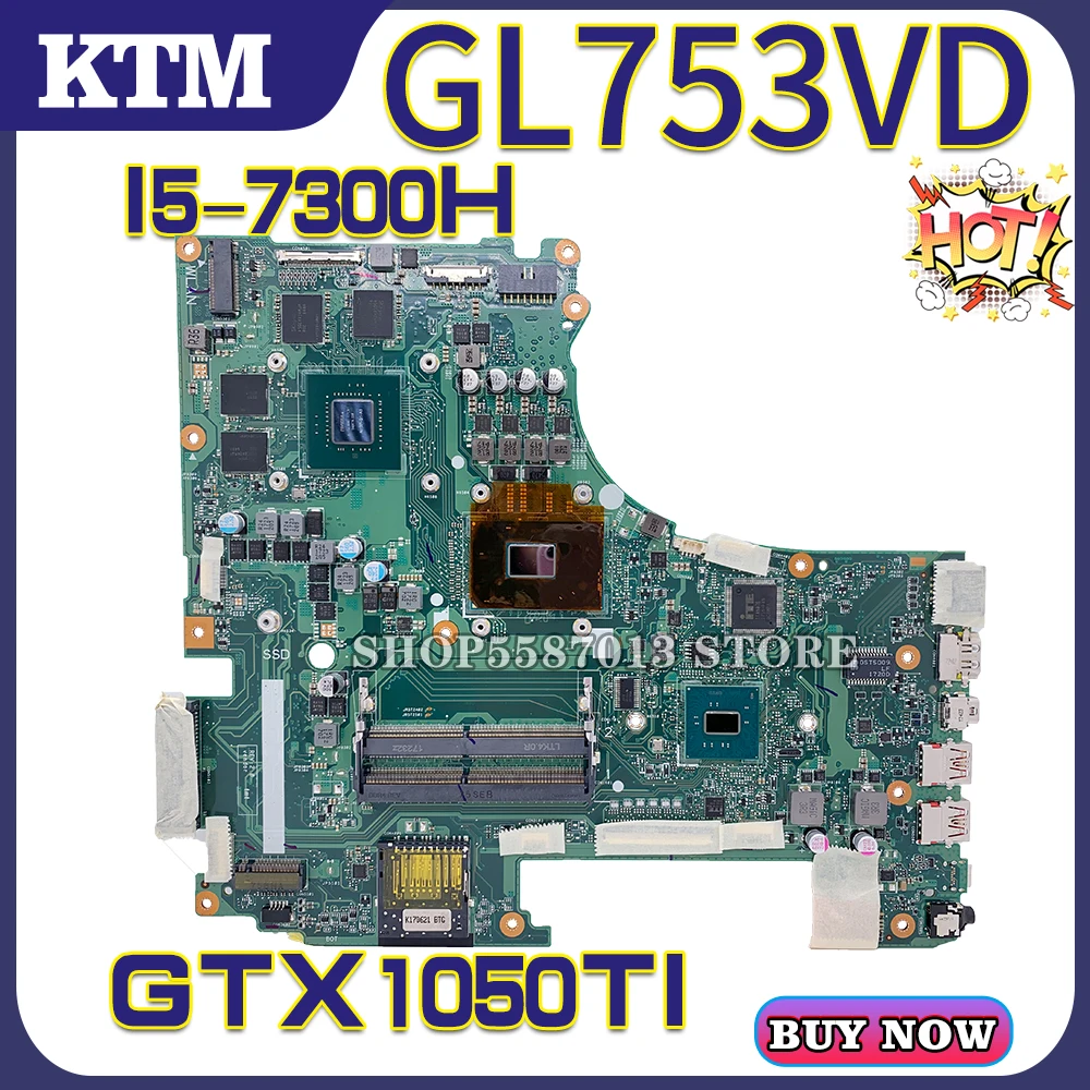 ZX73V za ASUS GL753VD GL753VE FX73VD GL753V prenosni računalnik z matično ploščo mainboard test OK I5-7300H cpu GTX1050TI