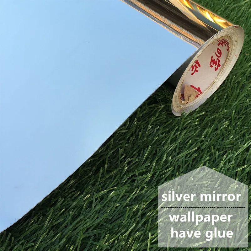 98cm široko Novo Ogledalo nalepke pohištva obnova srebro ples odsevna stekla nalepke PVC nalepke, samolepilne tapete