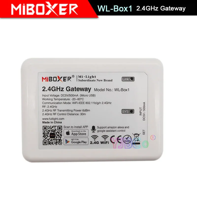 Miboxer WL-BOX1 5 Wifi Brezžični krmilnik združljiv z IOS/Andriod sistem Mobilna APLIKACIJA za Nadzor CW WW RGB žarnica