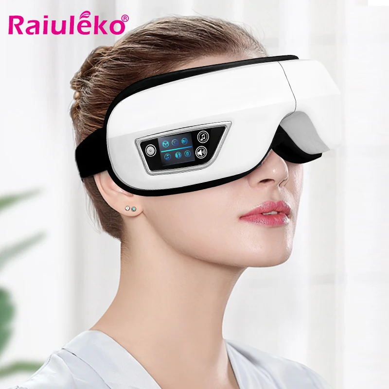 4D Pametno, zračna Blazina z vibriranjem Oči Massager Električni Nego Oči Massager Vroče Stiskanje Bluetooth z Utrujenostjo Oči Masaža Očala