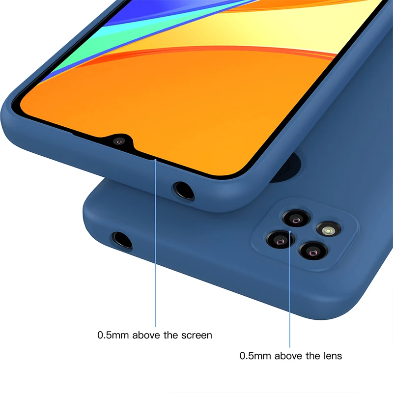 Silikonsko Ohišje Za Xiaomi Redmi 9c Luksuzni Original Popolno Zaščito Mehko Shockproof Kritje Mobilni Telefon Dodatki