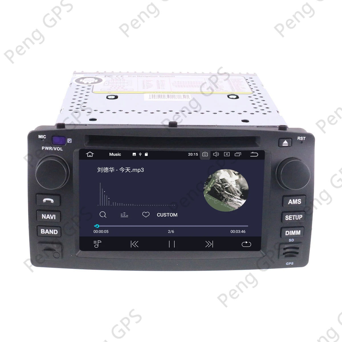 Android 10.0 GPS Navigacija Za Toyota Corolla 2001-2007 Večpredstavnostna glavne enote CD, DVD Predvajalnik, zaslon na Dotik Z Carplay 4+DSP 64 g