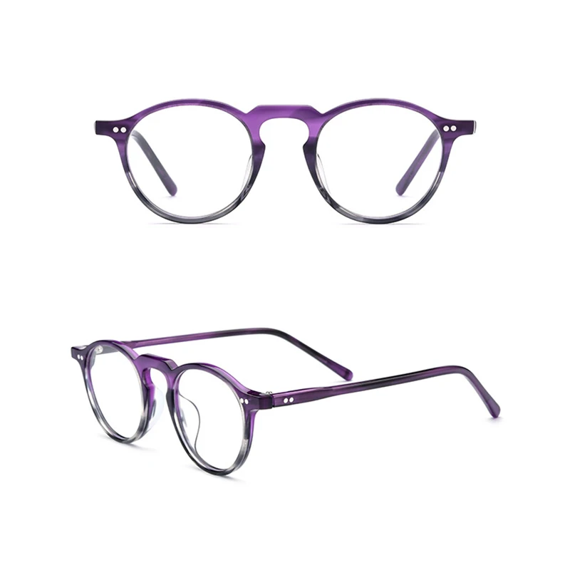 Reven 19130 Acetat Optičnih Očal Okvir Moških Retro Vintage Okrogle Očala Vojna Žensk Recept Očala Za Kratkovidnost Očala