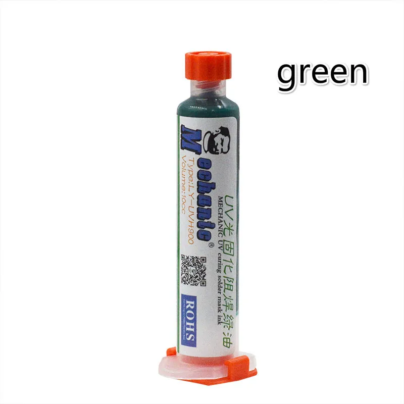 Zelena Varjenje UV Lepilo Ozdravljiv, na primer s spajkanjem Masko 10CC Za PCB BGA Vezje Zaščito Spajkalne Paste Tok Krema za Varjenje Talila Olje