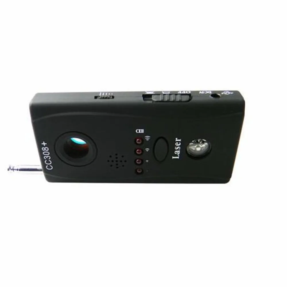 CC308 Brezžični FNR Polno Frekvenco Detektorji GSM Naprave Finder Cam Laser Objektiv RF Signal Zazna Zvok in Vibriranja za Alarm