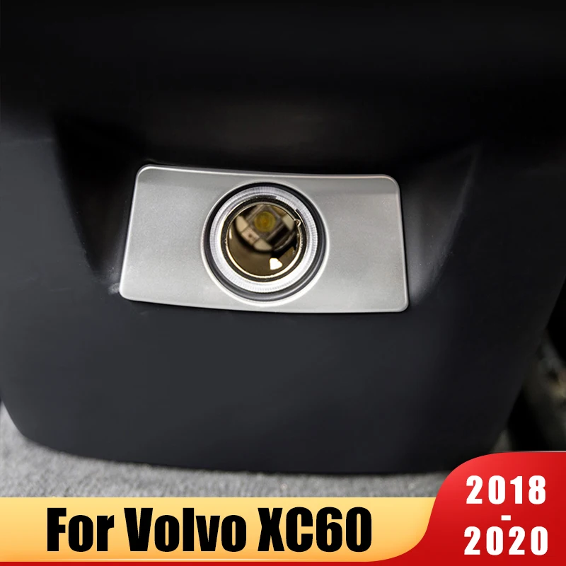 Za Volvo XC60 2018 2019 2020 iz Nerjavečega Jekla Avto Zadaj Armrest Polje Vžigalnik Vrata Trim Sequins Kritje Nalepke, Dodatki