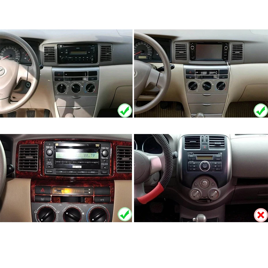 2 DIN Android 9.0 avtoradia Za Toyota Univerzalno RAV4 COROLLA VIOS HILUX Terios PRADO 2DIN avtomobilski stereo sistem autoradio navigacijo, audio