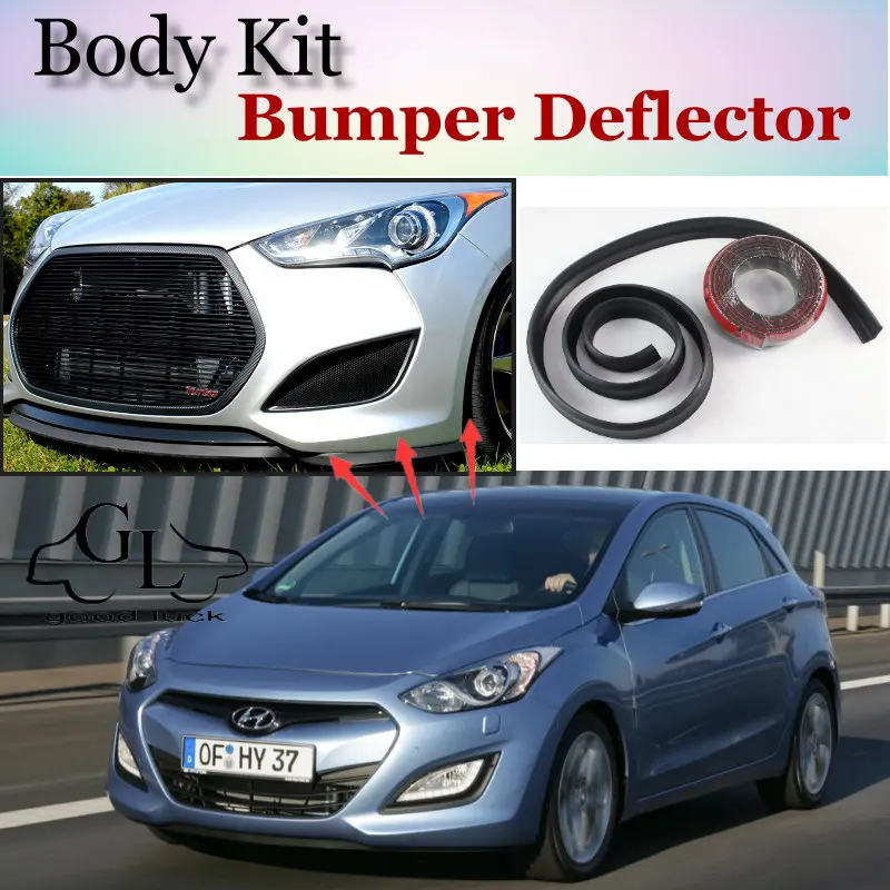 Za Hyundai i30 / Elantra GT Odbijača za Ustnice / Prednji Spojler Deflektor Za TopGear Prijatelji Avto Tuning Pogled / Body Kit / Strip Krilo