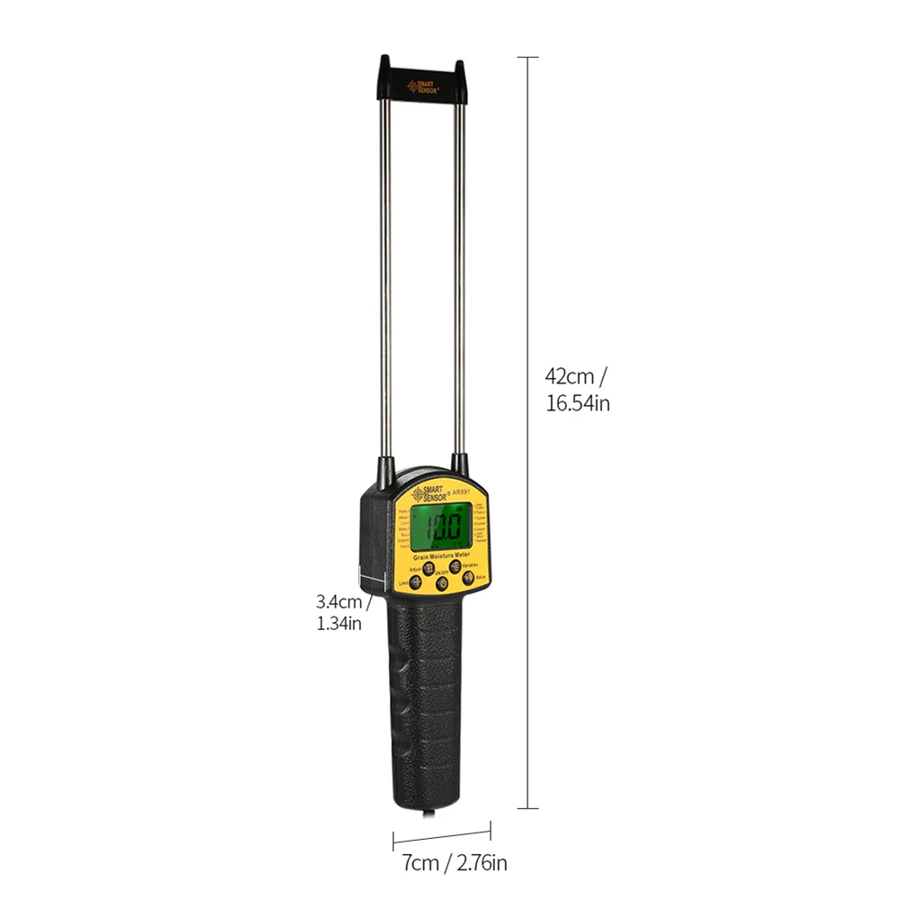 Ročni Koruza Pšenica Fižol Digitalni LCD Zrn Vlage Meter Higrometer LCD vlažnost meter s Sondo 2020 vroče prodaje novih