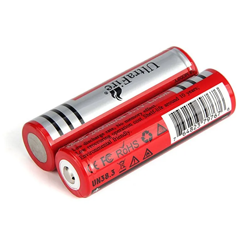 UltraFire 18650 Baterijo 2/4/6PCS MAX 3,7 V 2600 mAh18650 Polnilna Litijeva Baterija za Svetilko Svetilka Elektronske Igrače