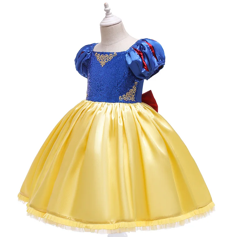 Malčka Dekle Pade Oblačila 2020 Risanka Sequins Princesa Stranka Obleko Cosplay Halloween Obleko za Novo Leto Dekleta Obleko Iskrico