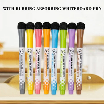 8 kos/veliko Magnetno Vodo Barva Tabla Pero White Board Suho Radirka flomaster z Radirko Magnetni Akvarel Pero