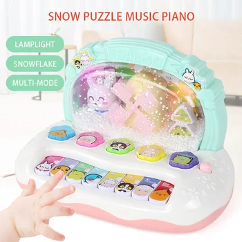 Glasbeno Igračo Klavir Elektronski Tipkovnico Glasbe Razvoj Izobraževalne Baby Toddler Otroci Luči Igrače 1pc
