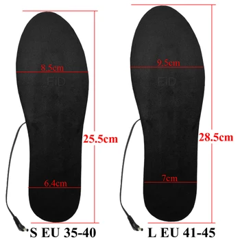 EiD USB Ogrevani Vložki za Čevlje, Električni Stopala Segrevanja Pad Noge Toplejše Nogavice Pad Mat Zimske Športe na Prostem Ogrevanje Vložki Pozimi Toplo