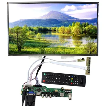 Komplet za LP156WH2 VGA daljinsko 40pin LVDS LCD TV, AV, USB, HDMI 1366 X 768 LED gonilnik Krmilnika odbor Ploščo, Zaslon 15.6