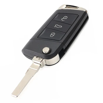 Keyecu 3 Gumbi, Novi Golf 7 Stilsko Daljinski Ključ za Volkswagen za Skoda za Sedež 1J0 959 753 AH/ DJ/ DA/ P, 1KO 959 753 G / N