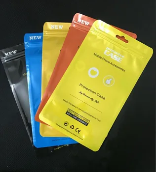 12*21 cm Plastični Zip Lock Dogodek Vrečke Z Visi Luknjo Za Iphone X Xs 11 Pro Max XR Coque Lupini Primeru Pokrova Embalaže Zadrgo Vrečko