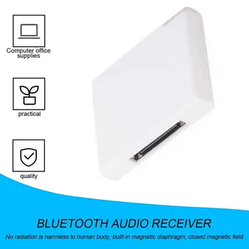 Bluetooth audio (zvok bluetooth adaptador sprejemnik sprejemnik vmesnik bluetooth A2DP Glasbeni Sprejemnik Adapter za iPod Za iPhone 30-Pin Dock Govorijo