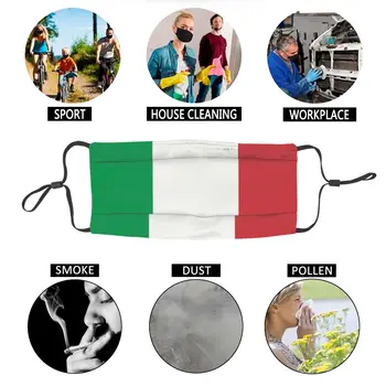 Italijansko Zastavo Stroj Masko Za Oblikovanje Po Meri Dustproof Zaščitni Pokrov Respirator Usta Žarilna