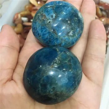 Naravna Modra apatite palm kamna za kristalno reiki healing kremen kristal zdravljenja kristalno 1pcs