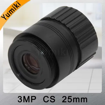Yumiki CCTV Objektiv 25 mm IR 1/2.5 Palčni 3MP F1.4 Fiksno CS Mount Mega Objektiv 1080P HD Za IP HD CVI SDI Kamere IP Kamere