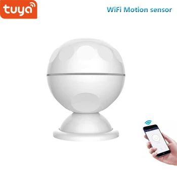 Tuya smart home security wifi PIR senzor z magnetom nosilec za pametne življenje prost APP je združljiv