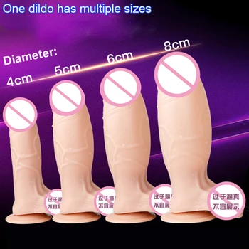 Veliki Napihljivi Realističen Dildo Falos priseska Penis Sex Igrače Za Ženske Silikonske Dick Masturbator Seks Izdelek za Odrasle