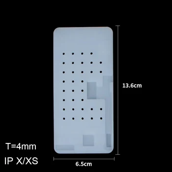 Anti-Slip Silikonske Gume Mat Telefon 11 Pro MAX Pro 11 X XS XS Max Visoko Temperaturna Odpornost Vakuumsko Sesalno Ploščico Z Luknjo